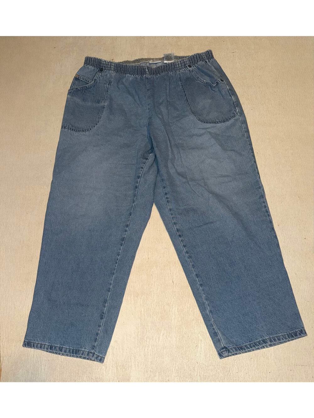 Cabin creek women’s elastic waist band blue jeans